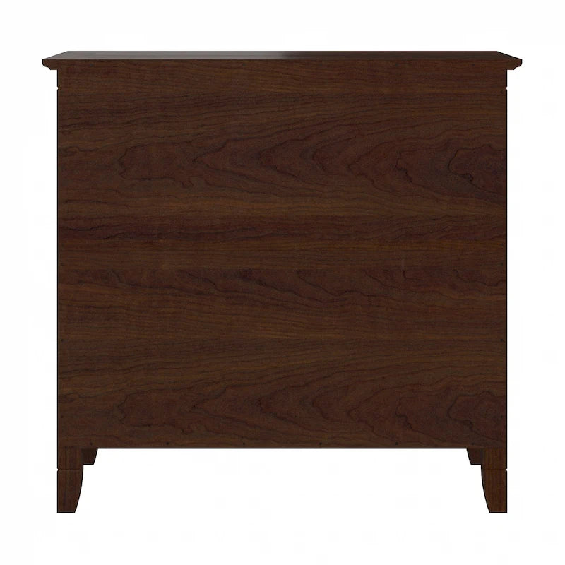 Small 2-Shelf Bookcase with X-Pattern Accents