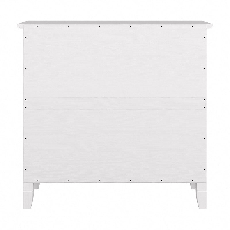 Small 2-Shelf Bookcase with X-Pattern Accents