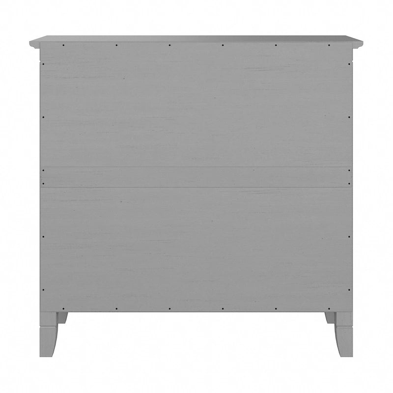 Small 2-Shelf Bookcase with X-Pattern Accents