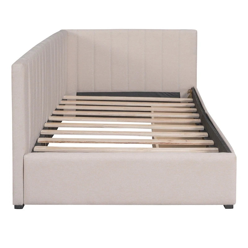 Upholstered Daybed with Two Storage Drawers
