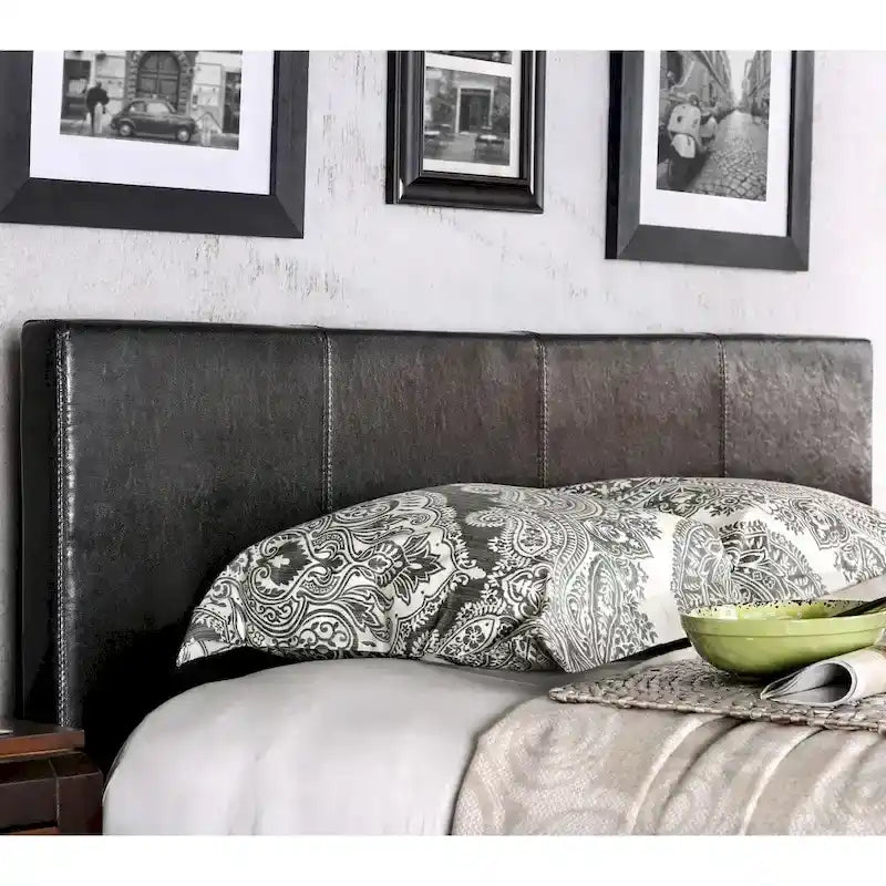 California King Padded Upholstery Platform Bed