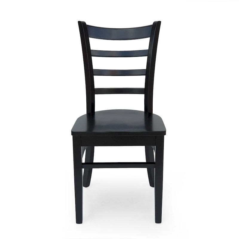 Rubberwood Ladder-Back Dining Chair, Set of 4