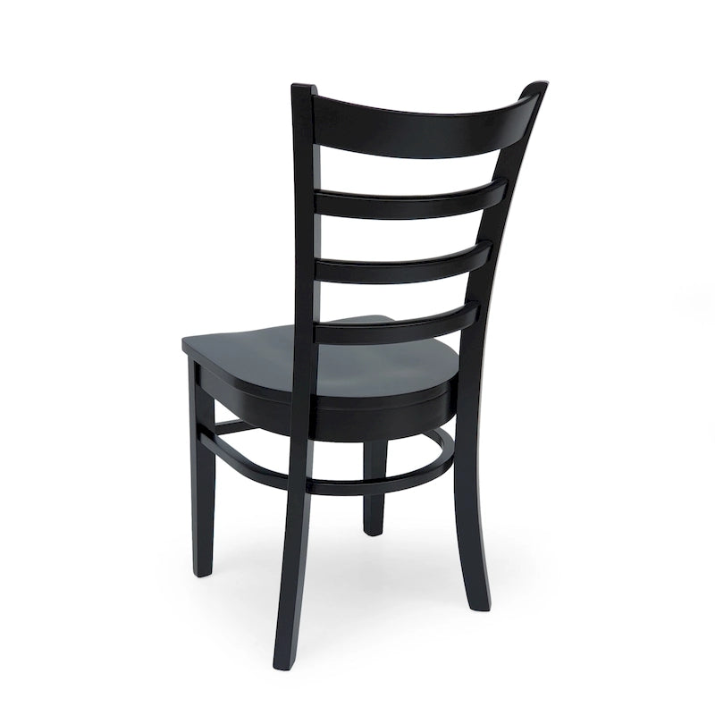 Rubberwood Ladder-Back Dining Chair, Set of 4