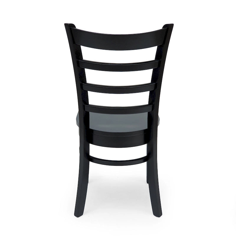 Rubberwood Ladder-Back Dining Chair, Set of 4