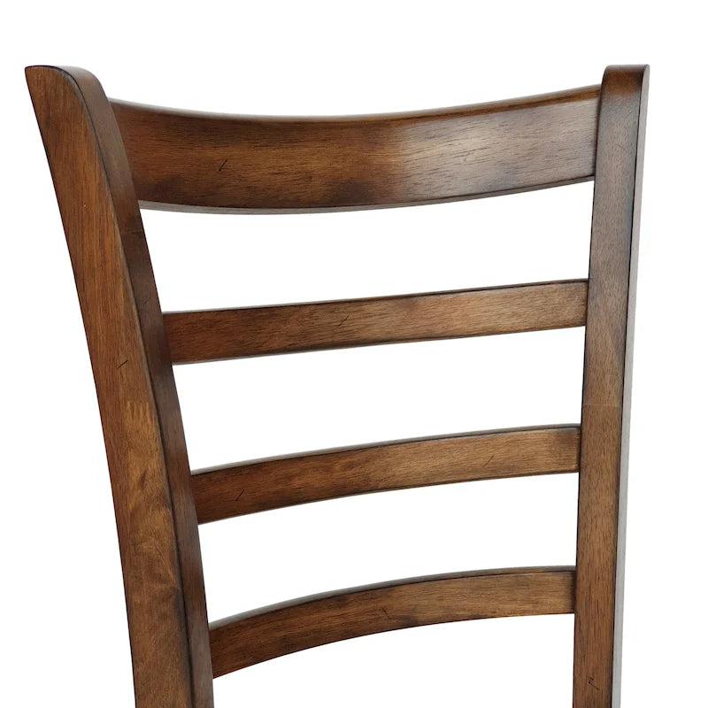 Rubberwood Ladder-Back Dining Chair, Set of 4