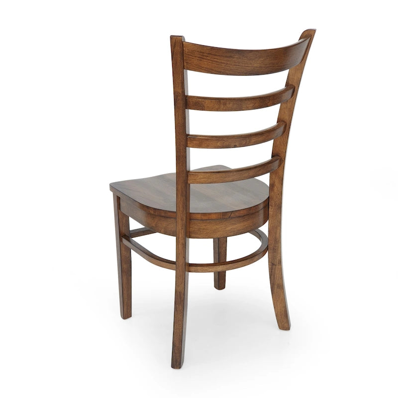 Rubberwood Ladder-Back Dining Chair, Set of 4