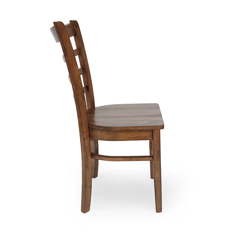 Rubberwood Ladder-Back Dining Chair, Set of 4