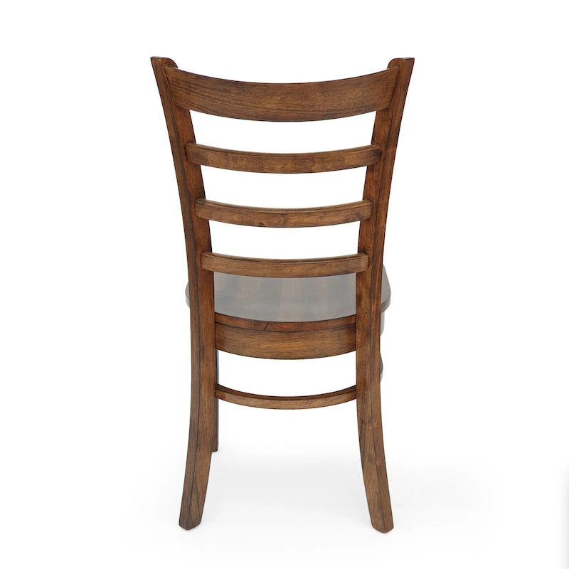 Rubberwood Ladder-Back Dining Chair, Set of 4