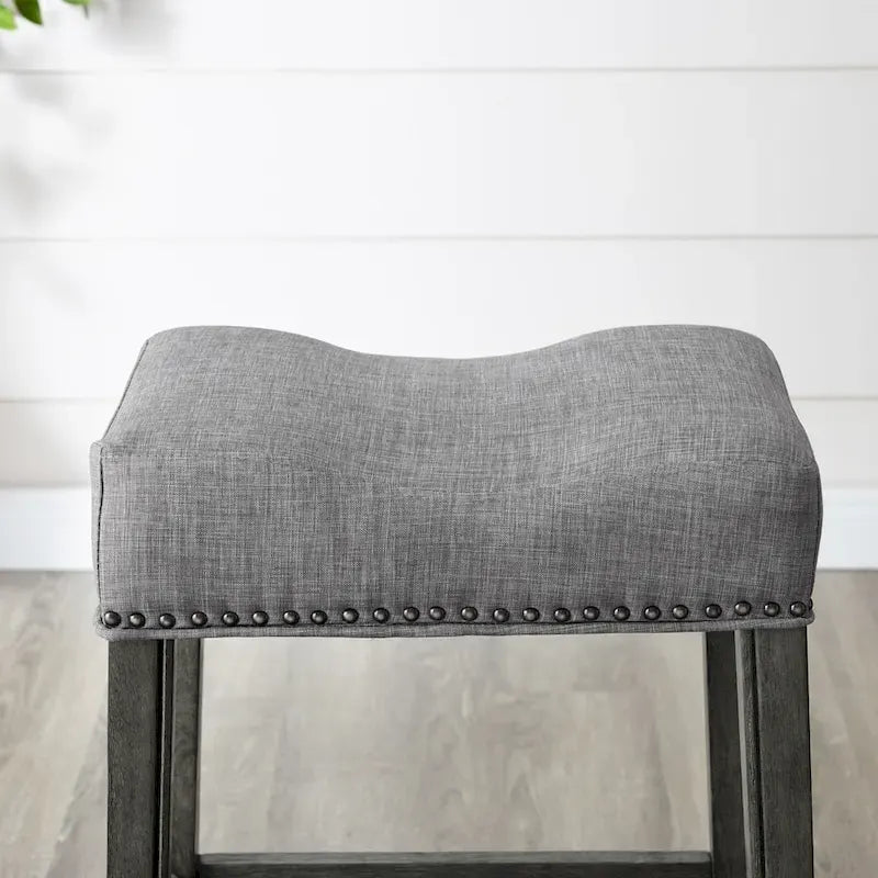 Backless Saddle Seat Counter Stool, Set of 2