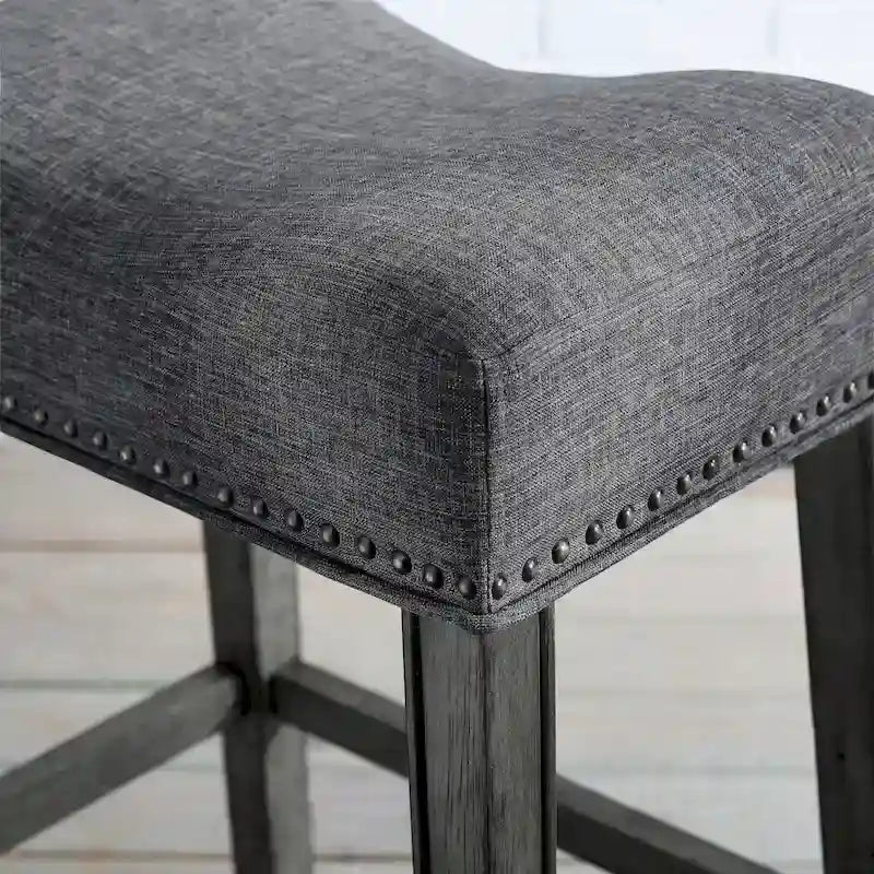 Backless Saddle Seat Counter Stool, Set of 2