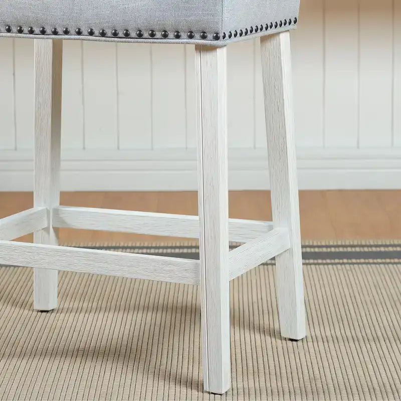 Backless Saddle Seat Counter Stool, Set of 2