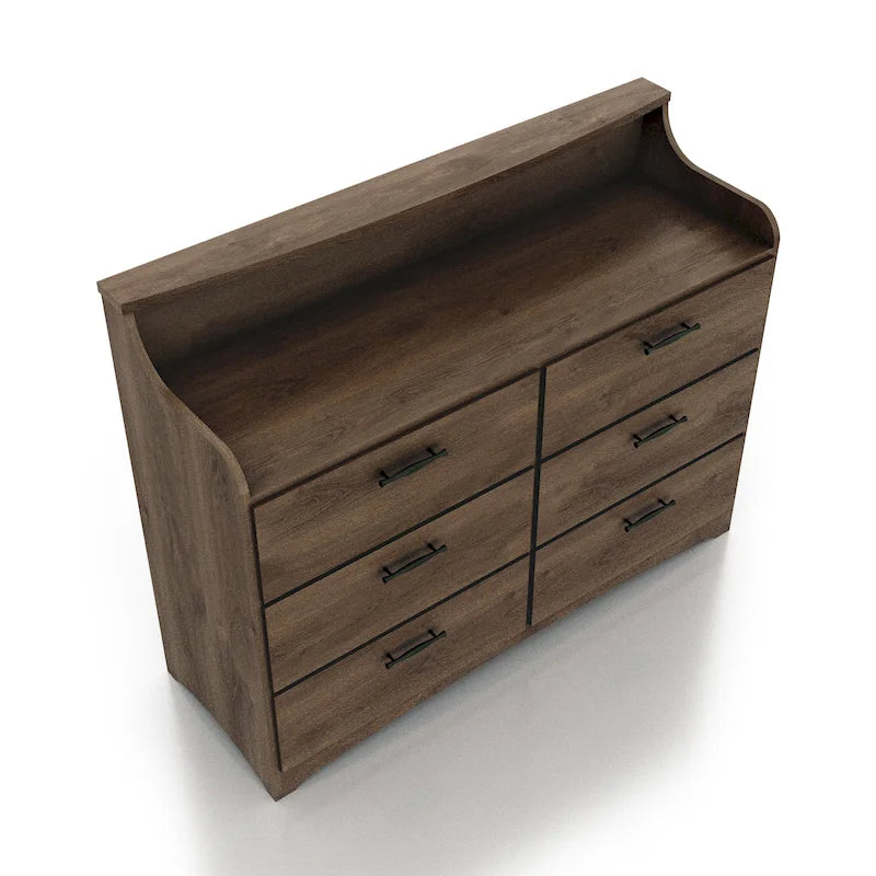 47-Inch Wide 6-Drawer Double Dresser