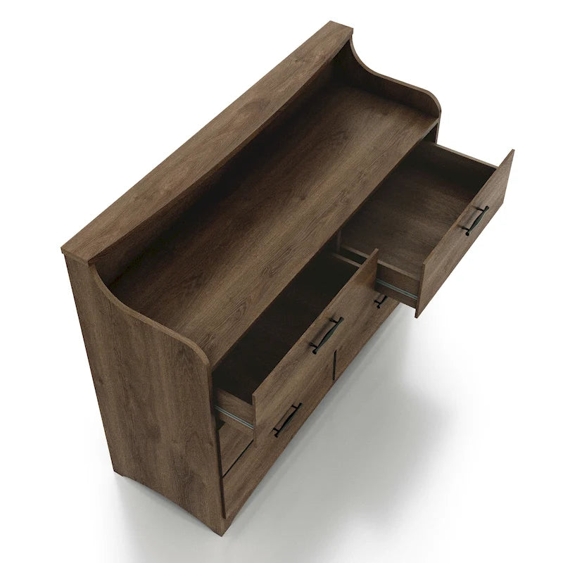 47-Inch Wide 6-Drawer Double Dresser