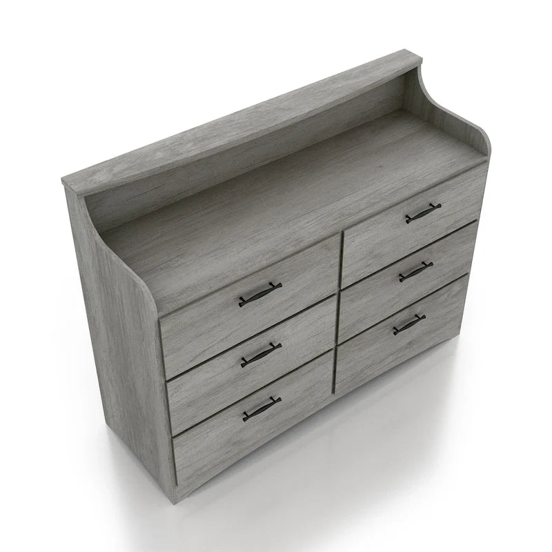 47-Inch Wide 6-Drawer Double Dresser