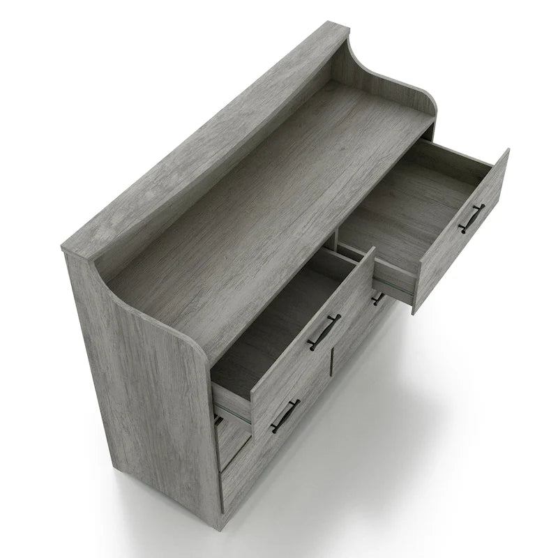 47-Inch Wide 6-Drawer Double Dresser