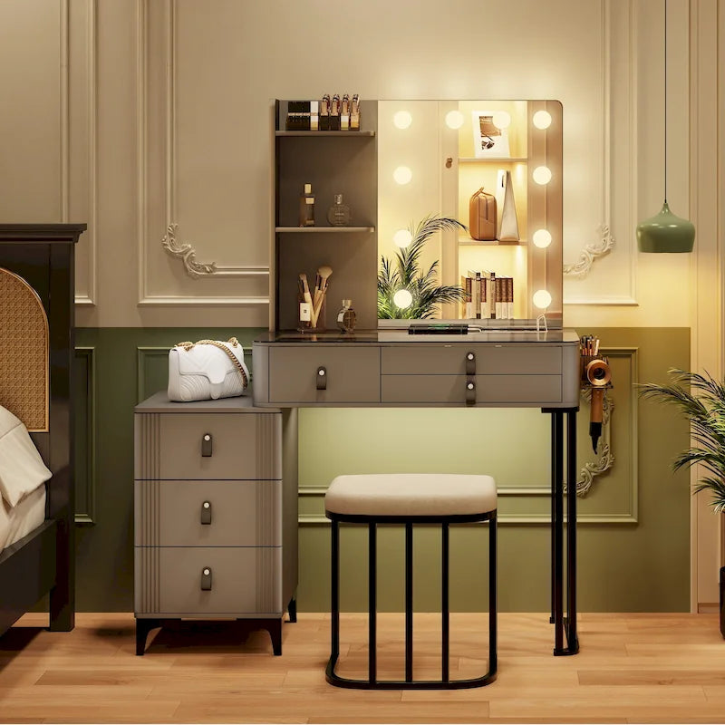 Makeup Vanity with 3 Lighting Colors