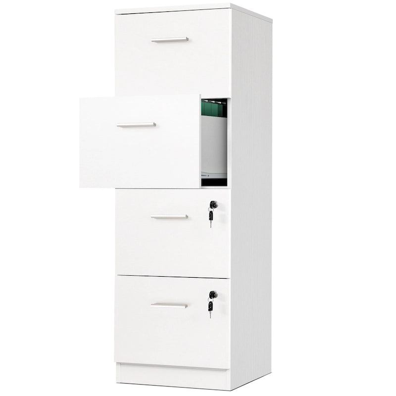 4-Drawer Lockable Vertical File Cabinet for Home Office