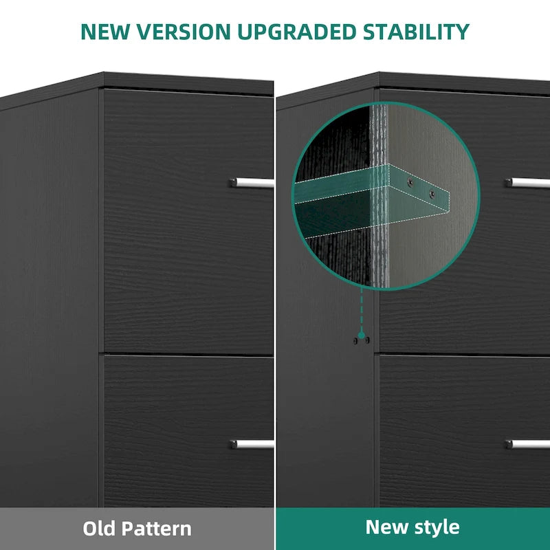 4-Drawer Lockable Vertical File Cabinet for Home Office
