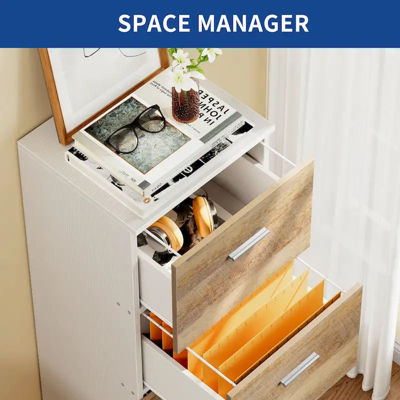 4-Drawer Lockable Vertical File Cabinet for Home Office