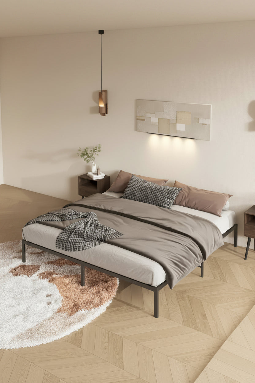 King Size Metal Platform Bed frame