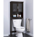 Over-the-Toilet Storage Cabinet with Glass Doors