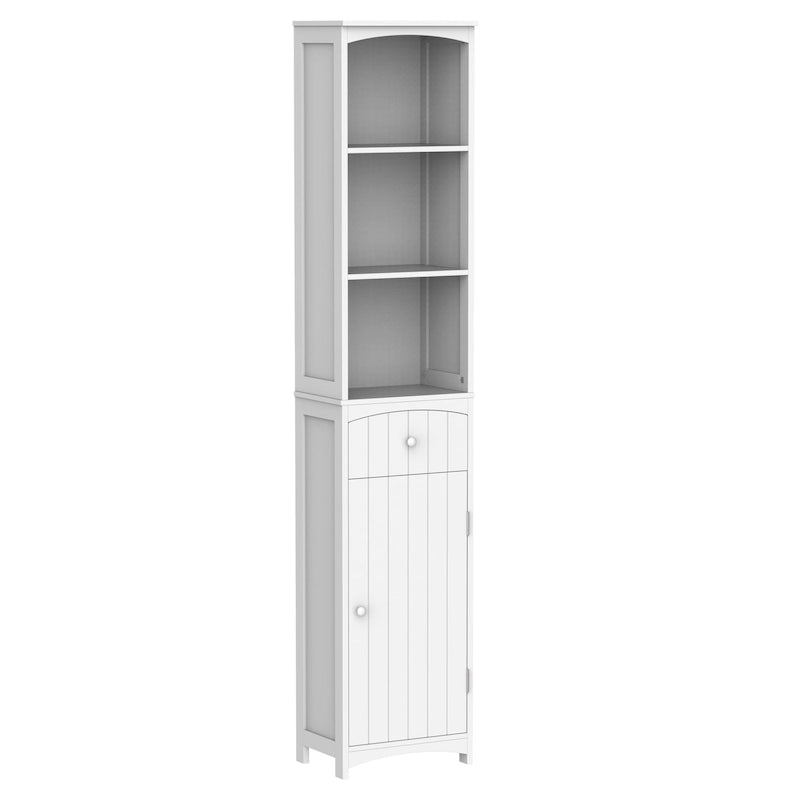 67-Inch Tall Freestanding Bathroom Storage Cabinet with 3-Tier Shelf
