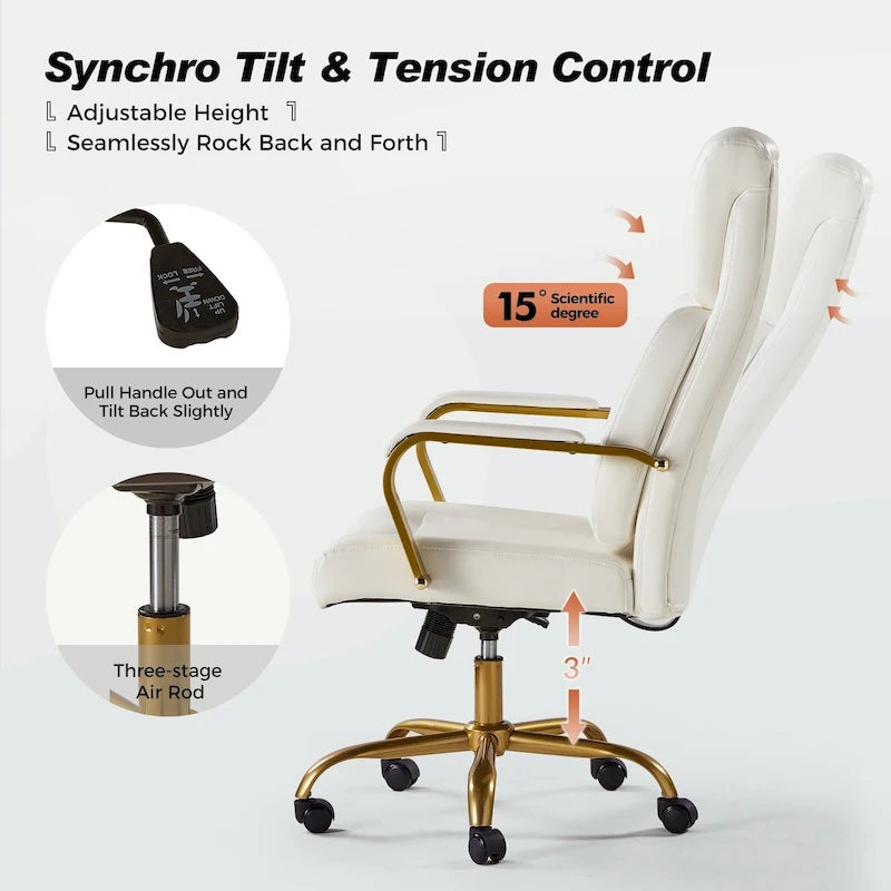 Ergonomic Office Chair with Airbag Lumbar Support