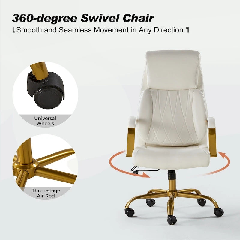 Ergonomic Office Chair with Airbag Lumbar Support