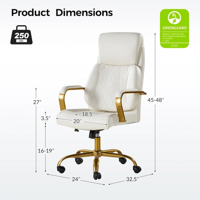 Ergonomic Office Chair with Airbag Lumbar Support