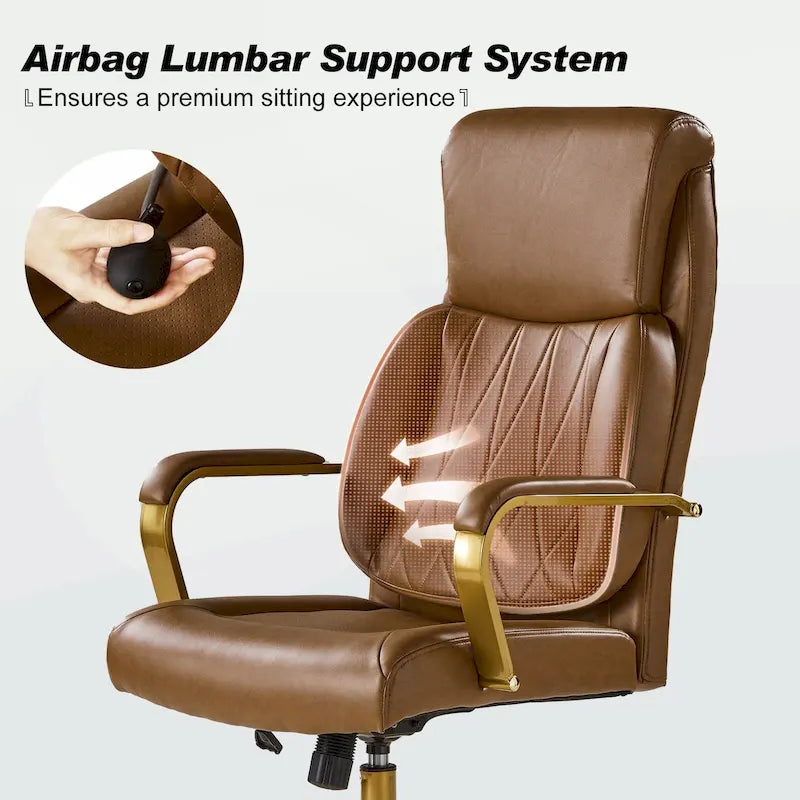 Ergonomic Office Chair with Airbag Lumbar Support