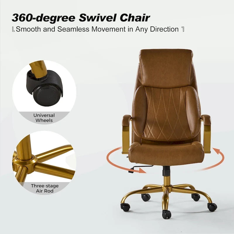 Ergonomic Office Chair with Airbag Lumbar Support