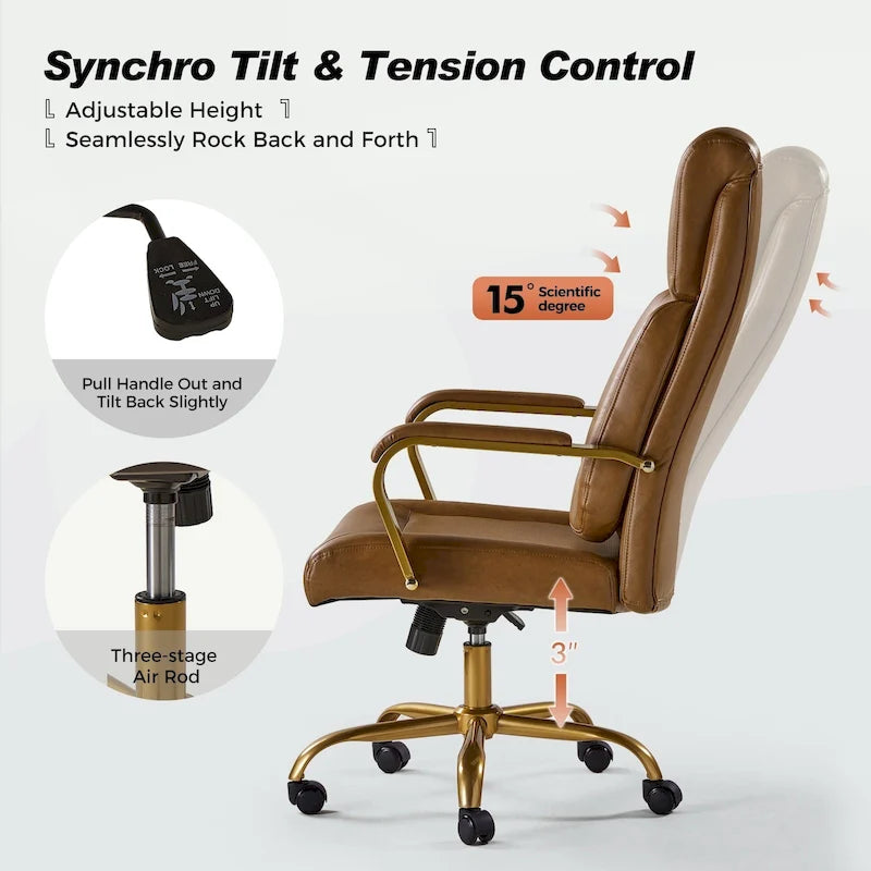 Ergonomic Office Chair with Airbag Lumbar Support