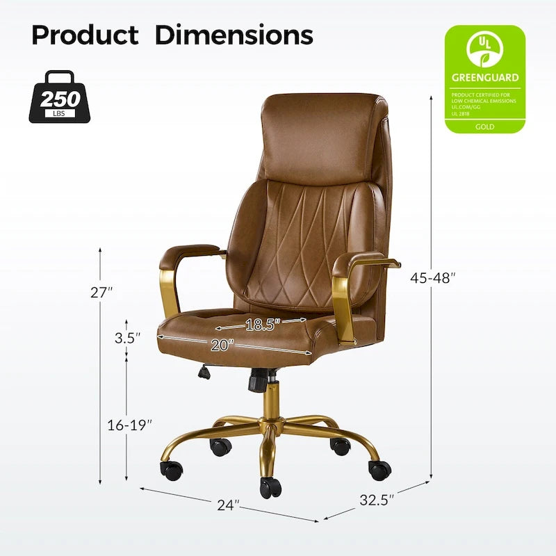 Ergonomic Office Chair with Airbag Lumbar Support