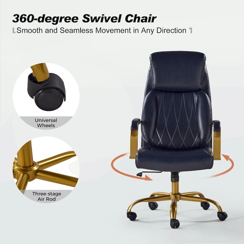 Ergonomic Office Chair with Airbag Lumbar Support