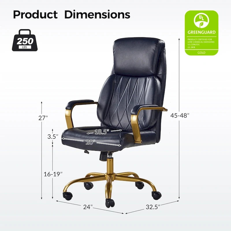 Ergonomic Office Chair with Airbag Lumbar Support