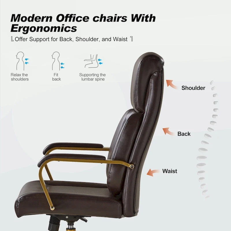 Ergonomic Office Chair with Airbag Lumbar Support