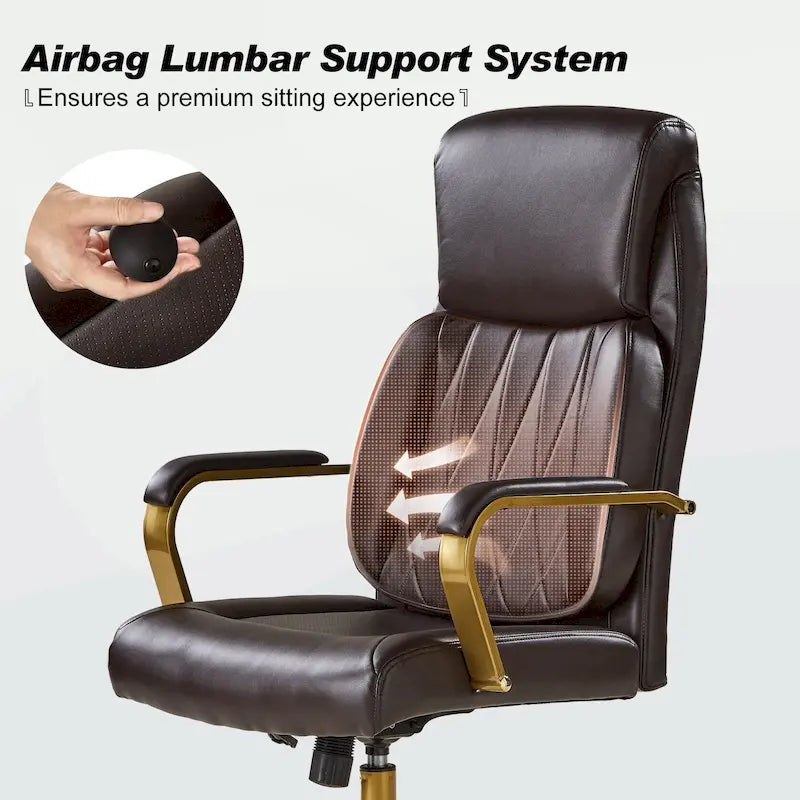 Ergonomic Office Chair with Airbag Lumbar Support