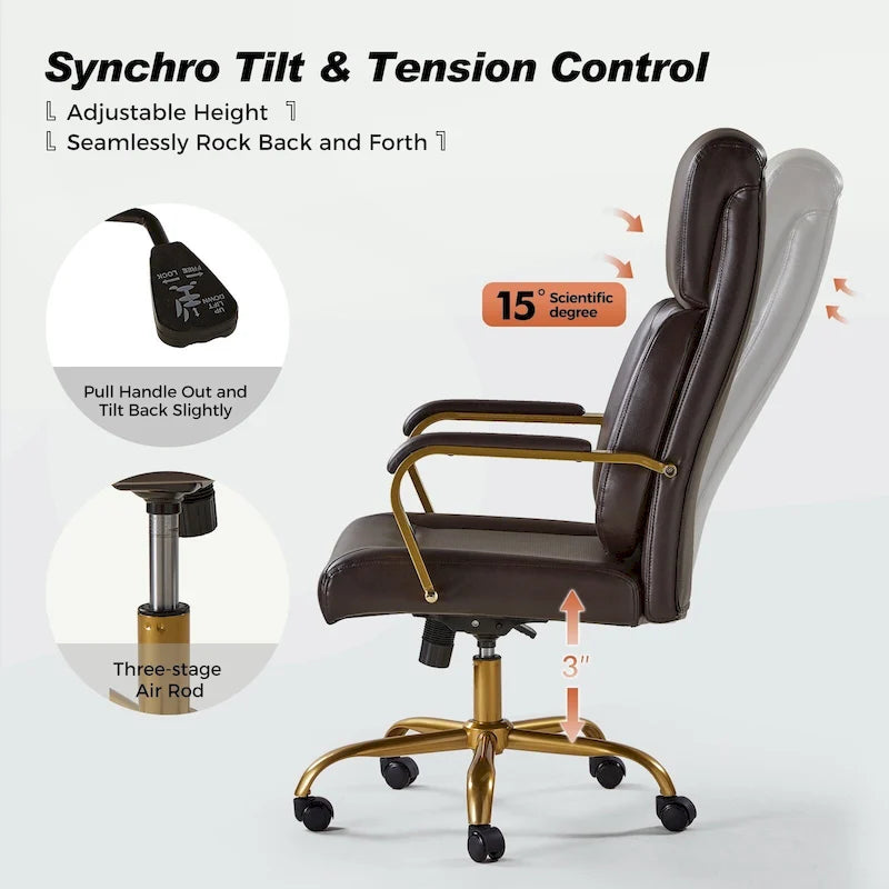 Ergonomic Office Chair with Airbag Lumbar Support