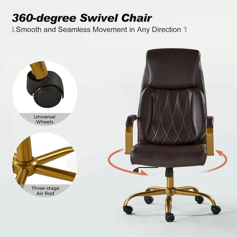 Ergonomic Office Chair with Airbag Lumbar Support