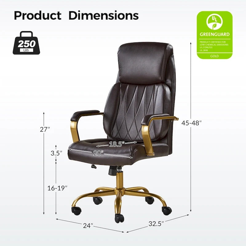 Ergonomic Office Chair with Airbag Lumbar Support