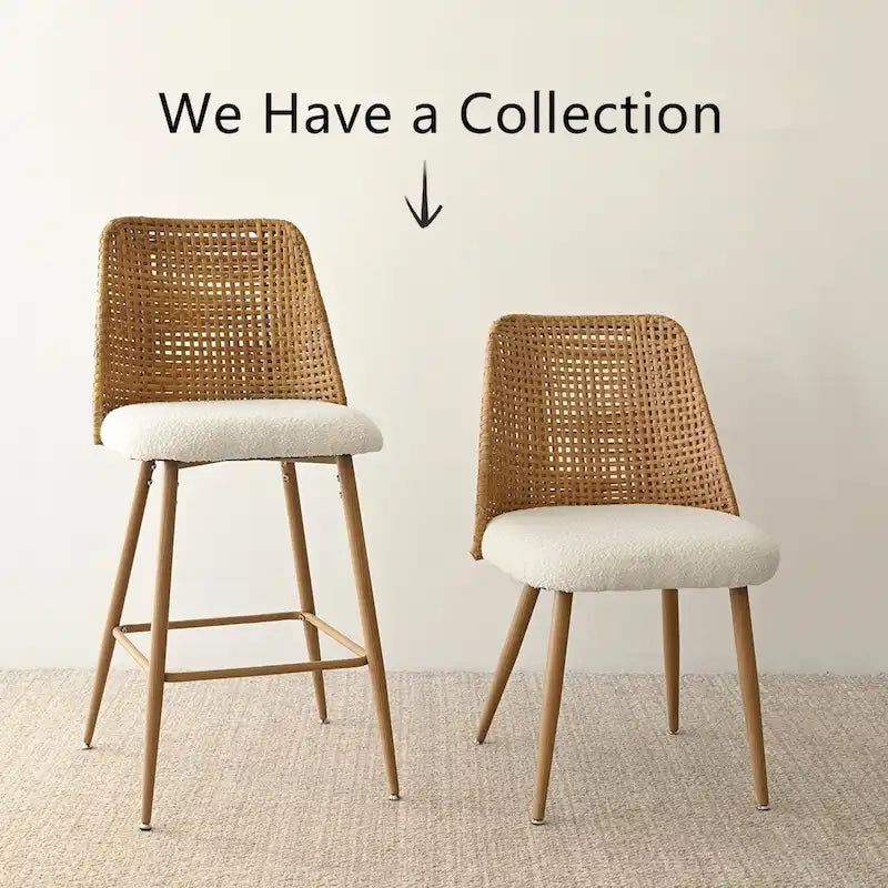 26-Inch Swivel Counter Stool with Gold Metal Base, Set of 2