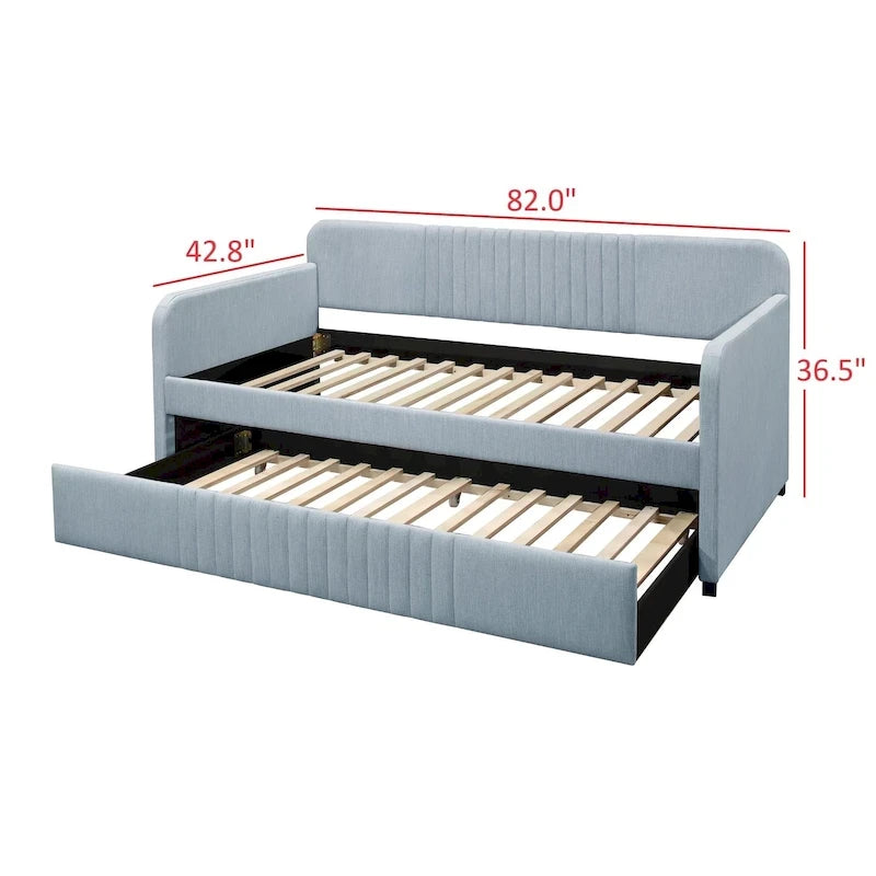 Twin Upholstered Daybed with Trundle
