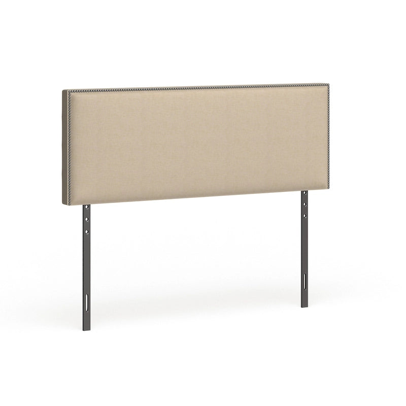 Queen-Size Nailhead Upholstered Headboard