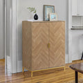 Anmytek Modern 2-Door Wood Buffet Sideboard Accent Storage Cabinet with Adjustable Shelves