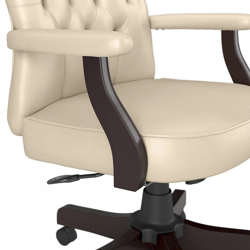 High Back Tufted Office Chair with Arms