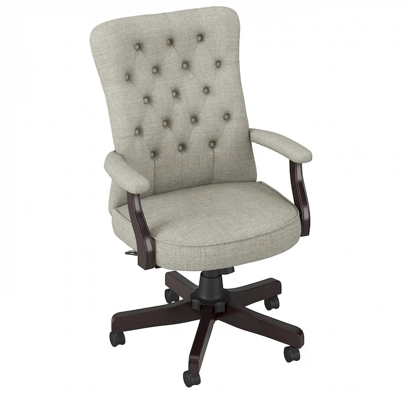 High Back Tufted Office Chair with Arms