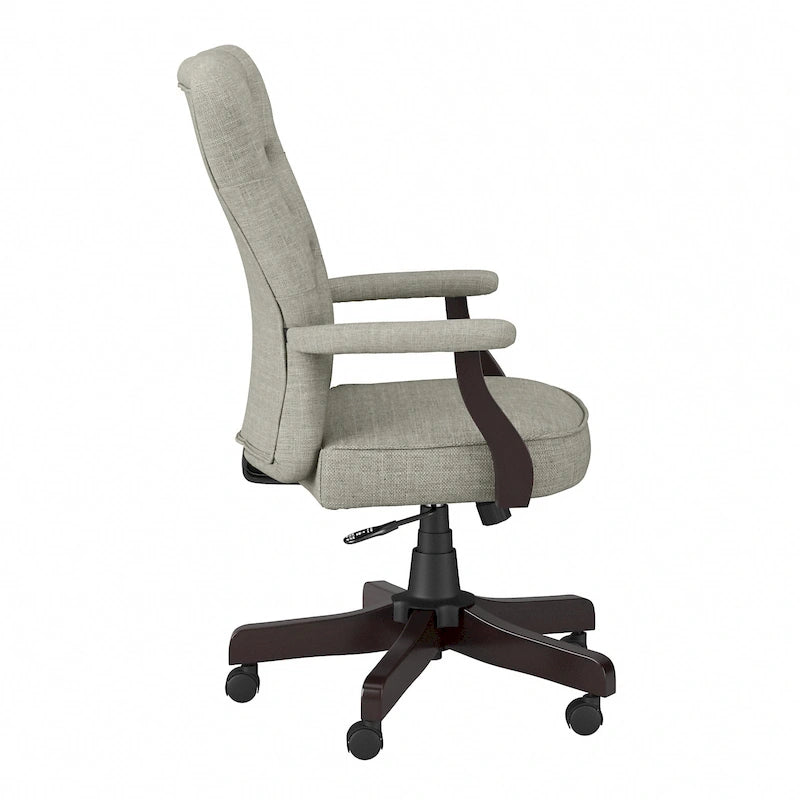 High Back Tufted Office Chair with Arms