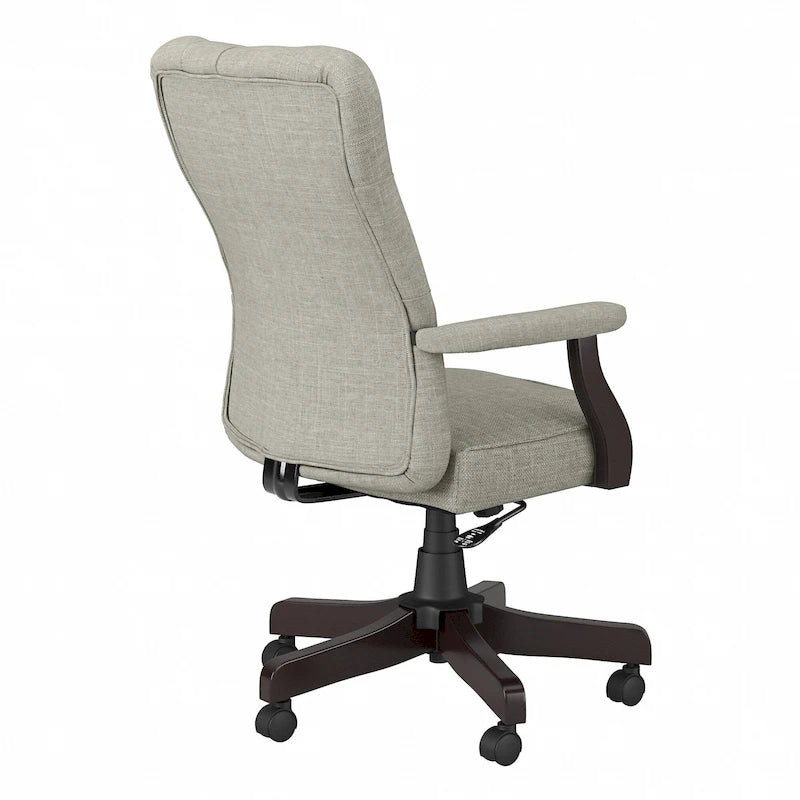 High Back Tufted Office Chair with Arms