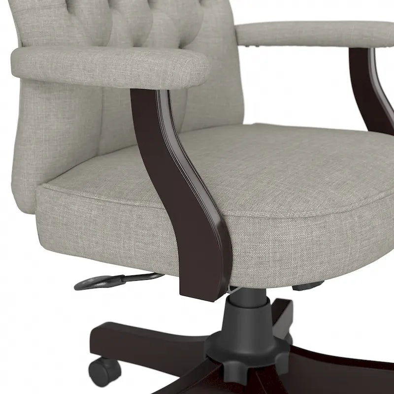 High Back Tufted Office Chair with Arms