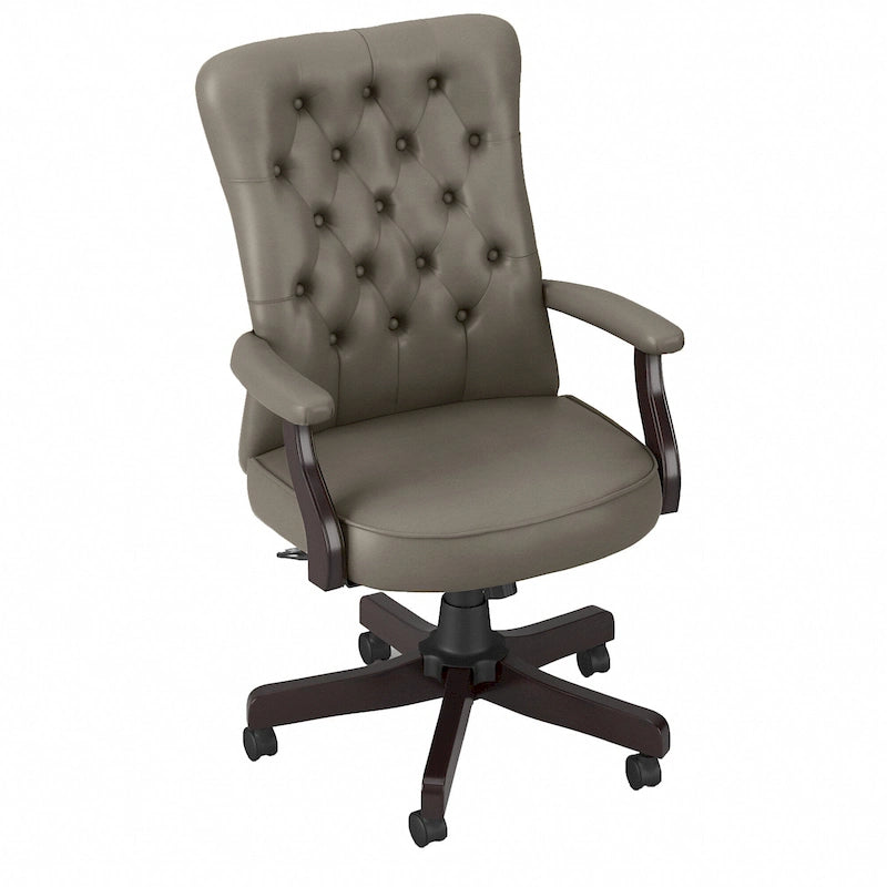 High Back Tufted Office Chair with Arms
